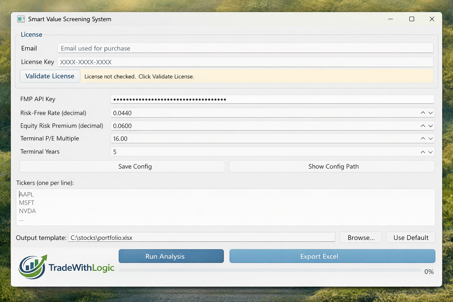 SVSS desktop app screenshot
